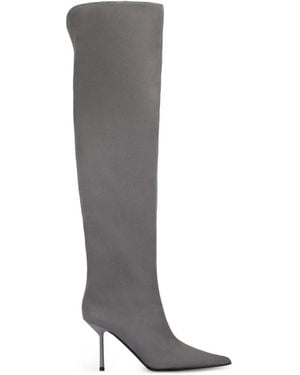 Le Silla Bella Suede Boots - White