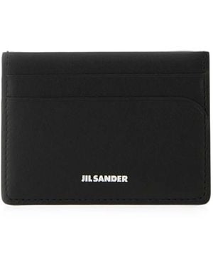 Jil Sander Leather Card Holder - Black