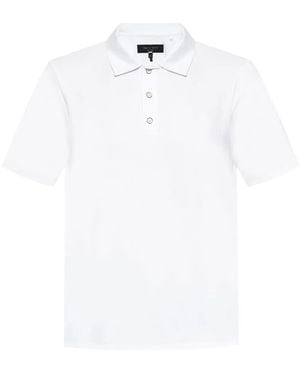 Rag & Bone Pima Cotton Polo Shirt - White