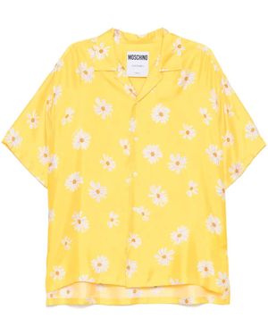 Moschino Floral-Print Shirt - Yellow