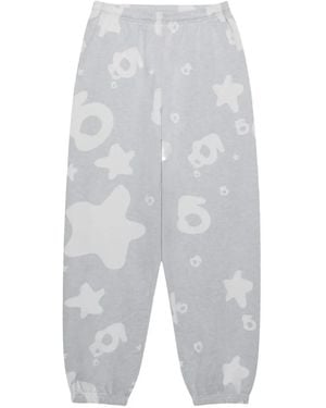 Sp5der Beluga V2 Star-Print Track Trousers - White