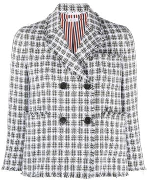 Thom Browne Cotton Cropped Sportcoat - Multicolour