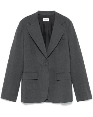 P.A.R.O.S.H. Mélange-Effect Blazer - Grey