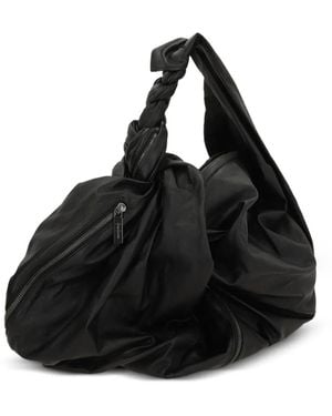 discord Yohji Yamamoto Twisted-Handle Shoulder Bag - Black