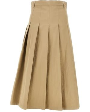 Weekend by Maxmara Pleated Midi Skirt - Natural