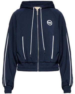 MICHAEL Michael Kors Kapuzenjacke Mit Logo-Stickerei - Blau