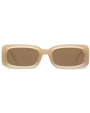 AKILA X Verve X Soto Crystal-Embellished Rectangle Sunglasses - Natural