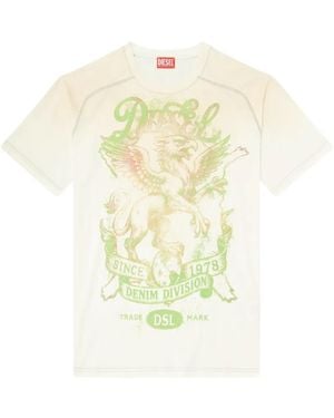DIESEL T-Griffo Printed Short-Sleeve T-Shirt - White