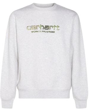 Carhartt Logo-Print Graphic-Print Sweatshirt - White