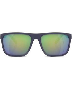 Scuderia Ferrari Rectangle-Frame Sunglasses - Green