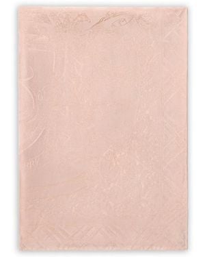 Burberry Fular Con Distintivo Floral - Rosa
