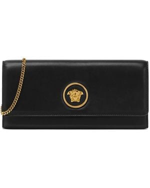 Versace Borsa A Spalla Con Placca Medusa - Nero