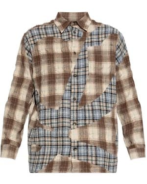 Loewe Chemise À Design Patchwork - White