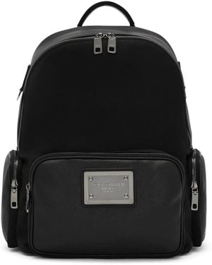 Dolce & Gabbana レザーバックパック - ブラック