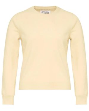 Maison Margiela Virgin Wool Jumper - Natural