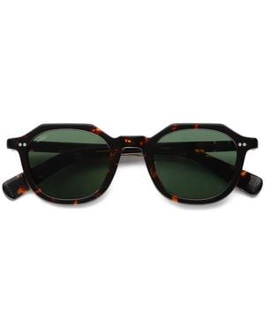 AKILA Eira Geometric-Frame Sunglasses - Black