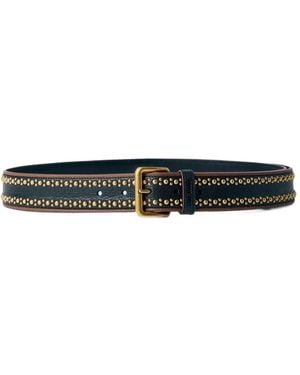 Miu Miu Leather Belt - White