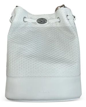 Zanellato Small Monda Leather Bucket Bag - Blue