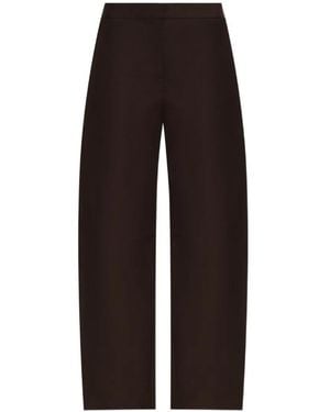 Samsøe & Samsøe Pantalones Anchos Saroko - Marrón