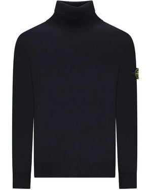 Stone Island Pullover mit Kompass - Blau