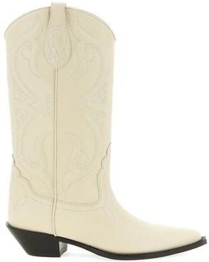 Sonora Boots 35Mm Yuma Tonal-Stitching Cowboy Boots - White