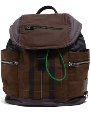 Bimba Y Lola Zip Plaid Backpack - Black