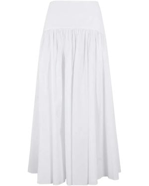 STAUD Procida Maxi Skirt - White