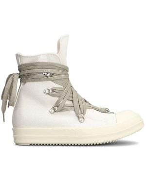 Rick Owens Megalace Sneaks Trainers - White
