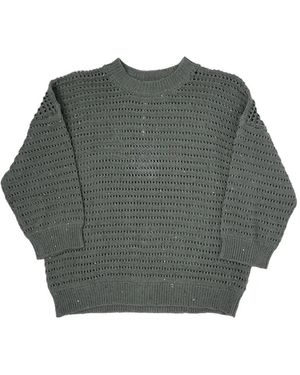 Peserico Sequin-Embellished Jumper - Grey