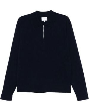 Norse Projects ジップ ポロシャツ - ブルー