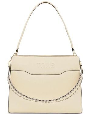 Tous Bolso Shopper Con Logo En Relieve - Blanco