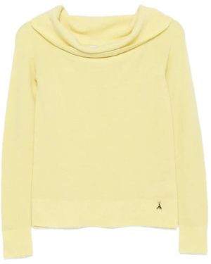 Patrizia Pepe Off-The-Shoulder Sweater - Yellow