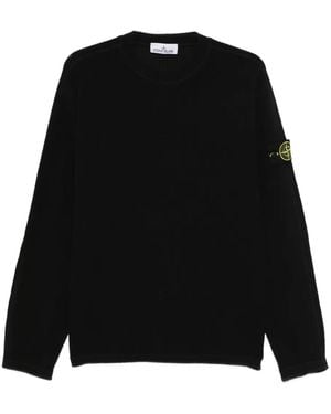 Stone Island ステッチディテール セーター - ブラック