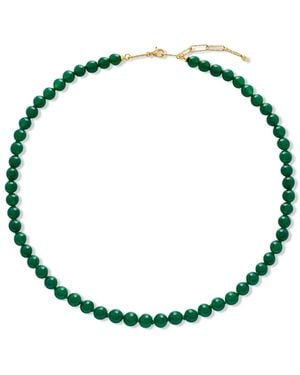 Monica Vinader Round Gemstone Necklace - Green