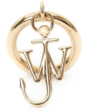 JW Anderson Bague À Breloque Jw Anchor - Métallisé