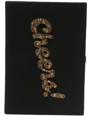 Olympia Le-Tan Bolso Cheers Mini - Negro