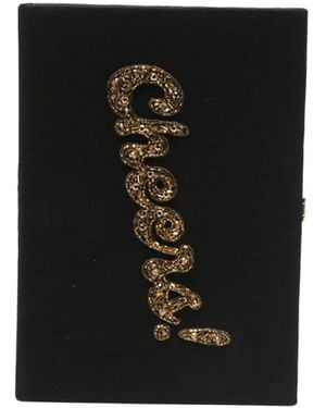 Olympia Le-Tan Cheers Mini-Tas Met Kralen - Zwart