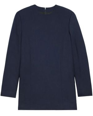 Ami Paris Virgin Wool Minidress - Blue