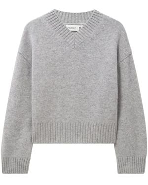 Pringle of Scotland Kaschmirpullover mit V-Ausschnitt - Grau