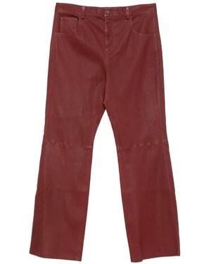 Amiri Button-Fastening Pants - Red