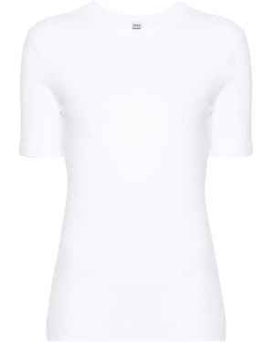TOTEME T-Shirt A Coste - Bianco