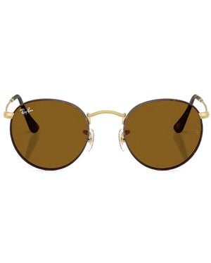 Ray-Ban Sonnenbrille Mit Rundem Gestell - Braun