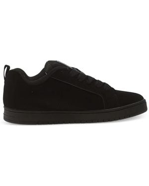 DC Shoes Court Logo-Patch Sneakers - Black