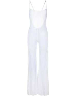 Gcds Wide-Leg Jumpsuit - White