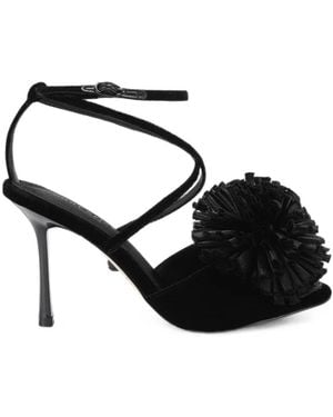 Kurt Geiger Pom Heel Sandals - Black