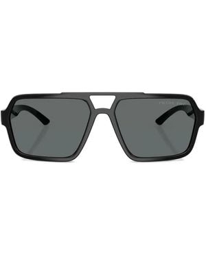 Prada Linea Rossa Lunettes De Soleil Ps A06S À Monture Géométrique - Noir