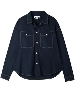 Sunnei Cotton Shirt - Blue
