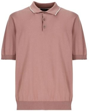 Peserico Klassisches Poloshirt - Pink