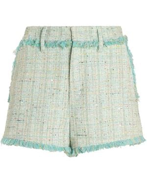 Genny Fringed Shorts - Green