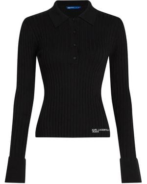 KARL LAGERFELD Polo Shirts - Black
